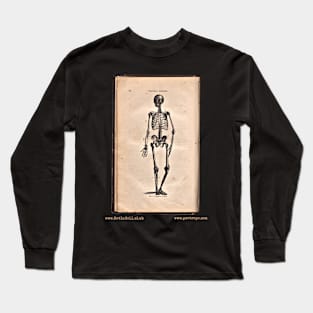 “HUMAN SKELETON” – HOOKER’S NATURAL HISTORY (1874) Long Sleeve T-Shirt